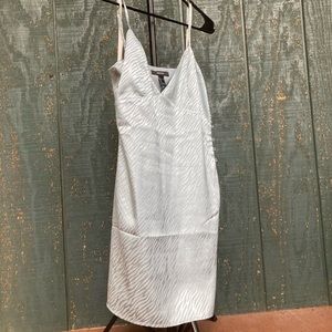 Pale Blue Slinky Mini Dress